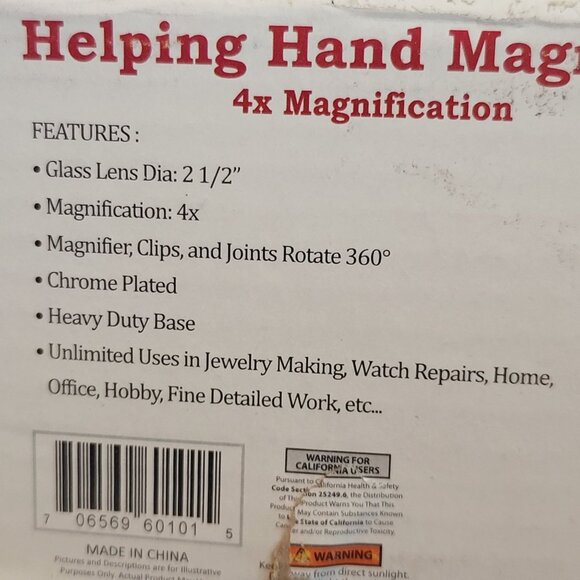 SE Helping Hand Magnifier Magnifying Glass 4X Magnification MZ201 - Picture 11 of 11